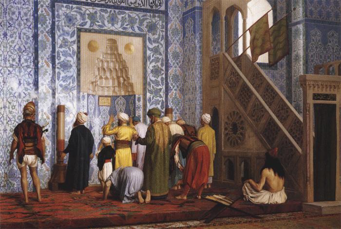 Jean - Leon Gerome The Blue Mosque oil painting image